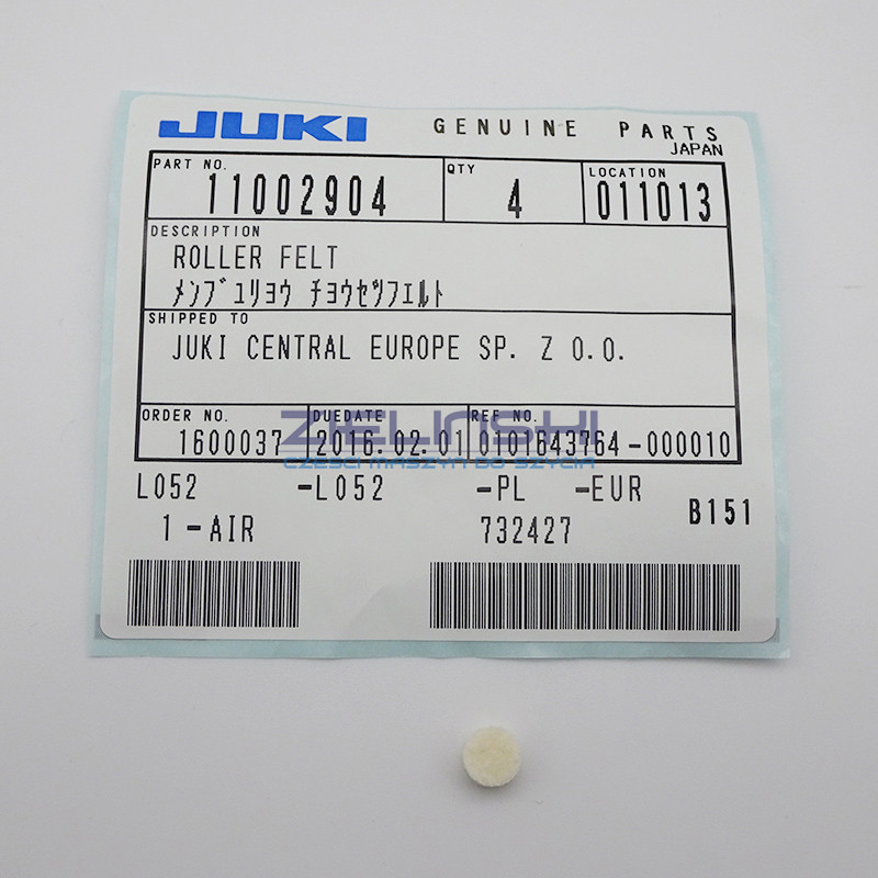 Podkładka Filcowa 11002904 ORIGINAL JUKI